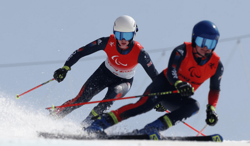 Neil Simpson competes during the Men’s Giant Slalom Vision