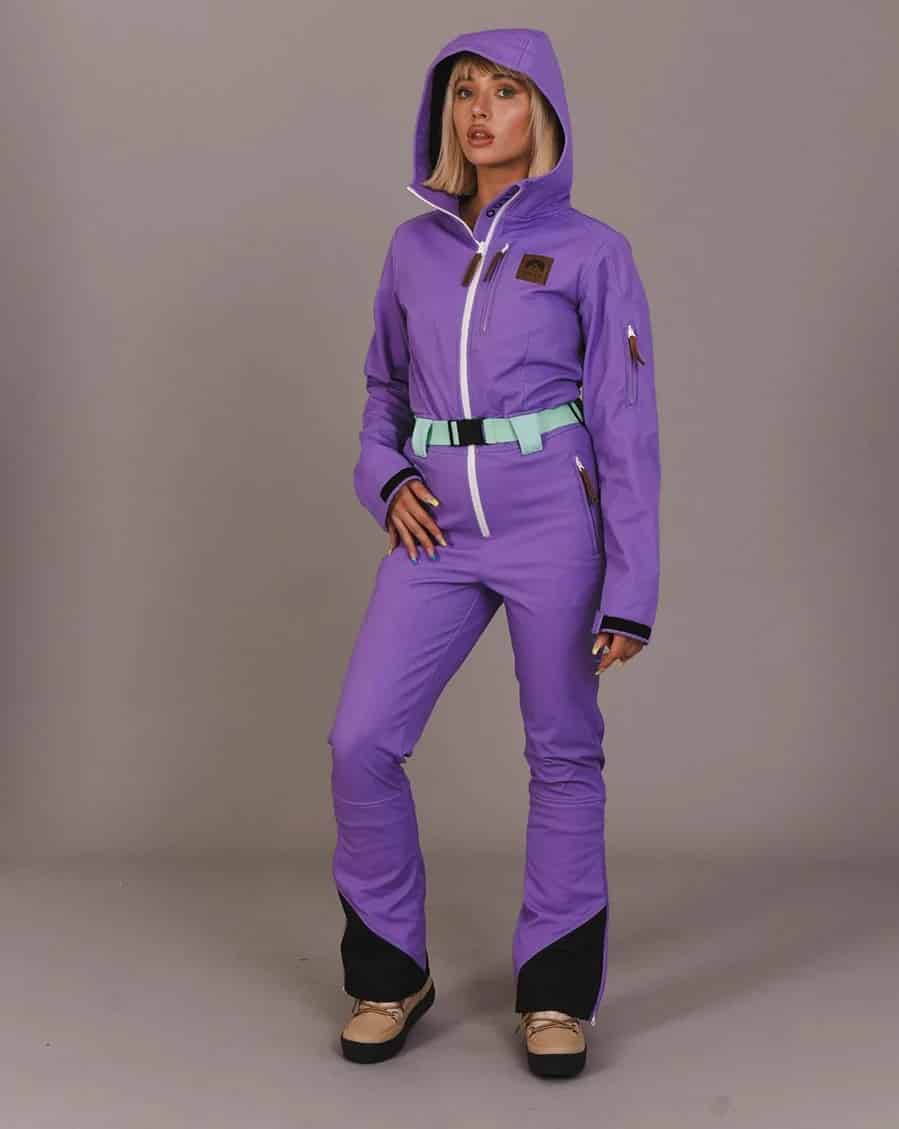 oosc lavendar ski suit