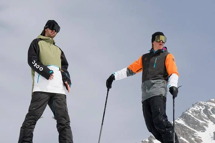 oosc Yeh Man Men's Ski & Snowboard Jacket - Black, Grey & Orange
