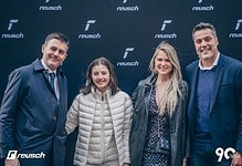 Reusch CEO Erich Weitzmann, Sophie Serra (Erich's Niece), Susana Werner and Júlio César