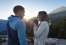 Experience the sunrise at the Ahorn Plateau. Credit: Mayrhofner Bergbahnen