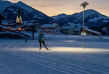 First self-sufficient solar-lit ski night trail in Hochfilzen © Klubarbeit