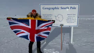 British stroke survivor becomes the first disabled person to ski solo and unsupported to the South Pole