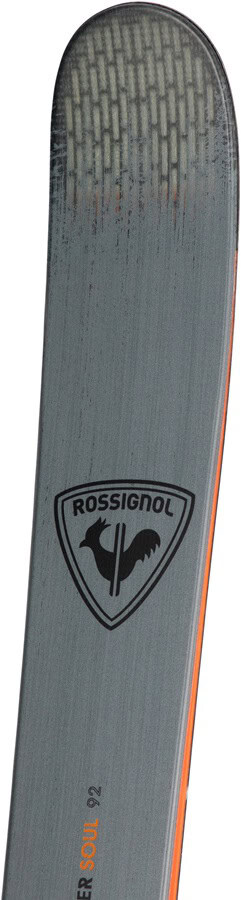 Rossignol ski with winter sports branding, perfect for snow enthusiasts.