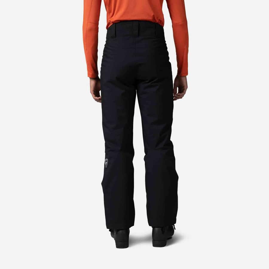 Warm winter ski pants, black insulated snow trousers designed for ultimate snow and cold weather protection, perfect for winter sports enthusiasts.
