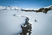Unique views over the three-country region on the new cross-border winter hiking trail. © TVB Tiroler Oberland – Nauders, Florian Albert