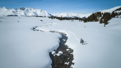 Unique views over the three-country region on the new cross-border winter hiking trail. © TVB Tiroler Oberland – Nauders, Florian Albert