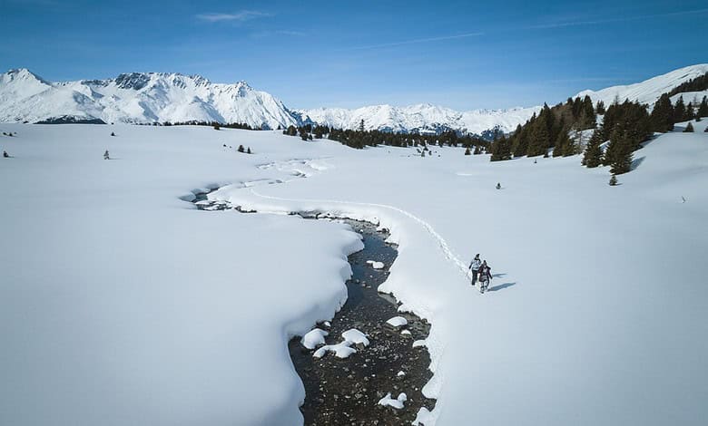 Unique views over the three-country region on the new cross-border winter hiking trail. © TVB Tiroler Oberland – Nauders, Florian Albert