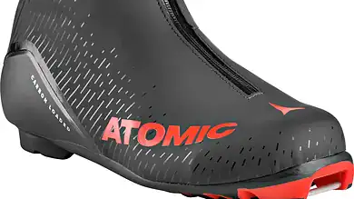 Redster C9 racing ski boot highlighting winter sports gear for winter enthusiasts and athletes.