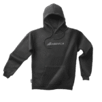 Warm black hoodie with "Nordica" logo, ideal for winter sports and outdoor activities in winter, offering comfort and style for winter enthusiasts.