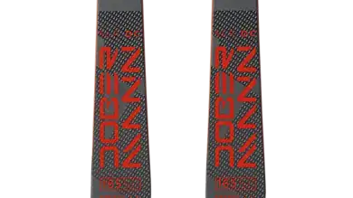 1. Modern Nordica skis with advanced bindings, perfect for all winter sports enthusiasts seeking high performance.