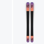 High-performance Liberty skis with colourful galaxy design, perfect for winter sports and skiing enthusiasts seeking innovative equipment for winter adventure.