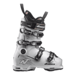 High-performance Nordica ski boot designed for winter skiing, featuring adjustable buckles and a comfortable fit for optimal control on snow.