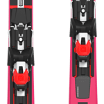 Pair of Atomic Redster S9 FIS skis designed for professional alpine racing, featuring a sleek red and black design with advanced technology for high performance on snow.