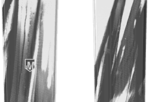 Pair of Atomic Vantage 97 Ti skis in white and black with dynamic design, ideal for all-mountain skiing and winter sports enthusiasts.