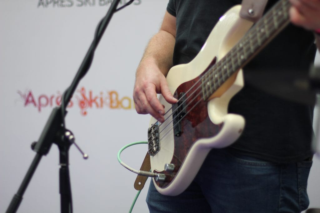 Musician performing at Snow Show London in 2025